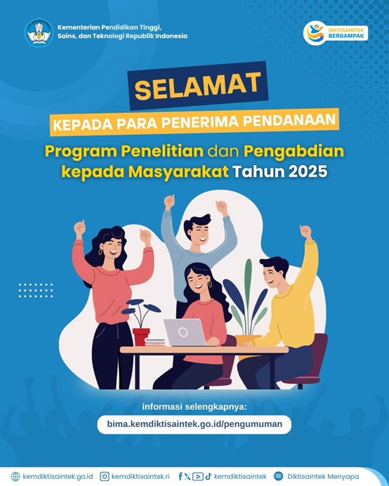 Dosen Program Studi Berhasil Lolos Hibah Penelitian dan Pengabdian dari Ditjen Riset dan Pengembangan